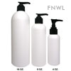 16 oz. HDPE Cosmo Round Bottle with Black Pump 16 oz. HDPE Cosmo Round Bottle with Black Pump
