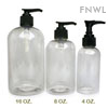 16 oz. PET Boston Round Bottles With Black Pumps 16 oz. PET Boston Round Bottles With Black Pumps