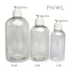 16 oz. PET Boston Round Bottles With White Pumps 16 oz. PET Boston Round Bottles With White Pumps