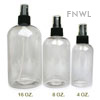 16 oz. PET Boston Round Bottles With White Sprayers 16 oz. PET Boston Round Bottles With White Sprayers